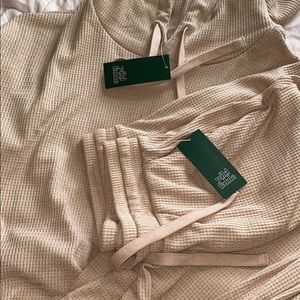 Wild Fable light pink waffle knit hoodie and track pant set💕💐🫶🏼TAGS NOT ATTACHED